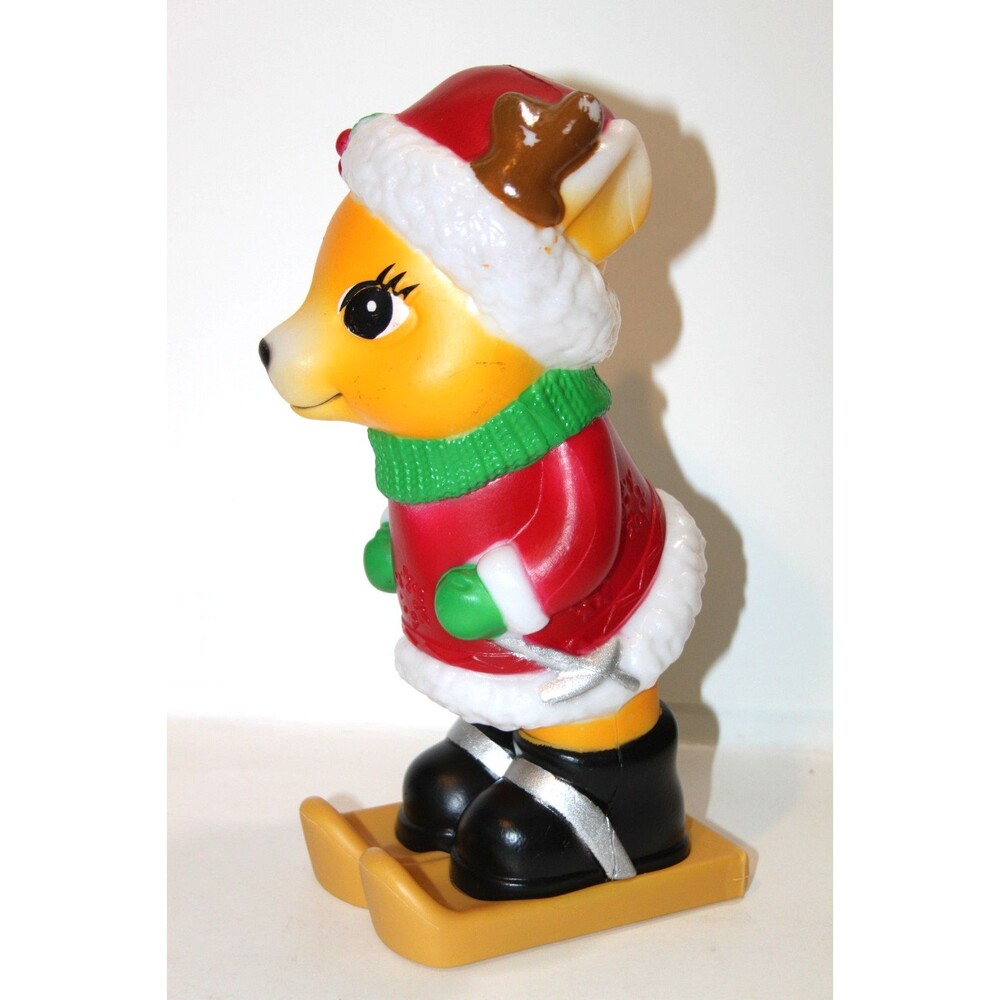 Reindeer Blow Mold 11” Table Top Light Up Battery Operated Christmas 2024 Decor - Picture 3 of 13